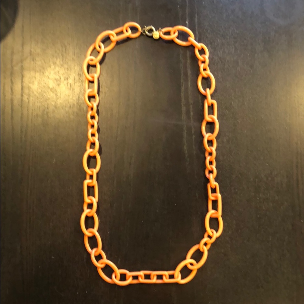 J. Crew plastic coral link necklace